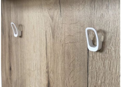 Věšák/ knopka Laky bílý