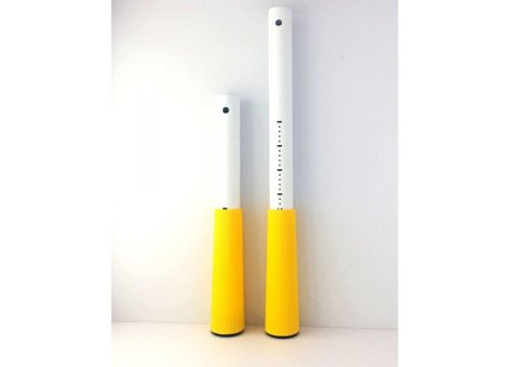 Stolová noha 580 mm nastavitelná dětská bílá/žlutá