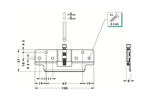 Rektifikační závěs CAMAR 814-64