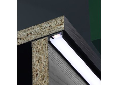 LED profil FLOOR LINE 3 m hliník + krytka mléčná