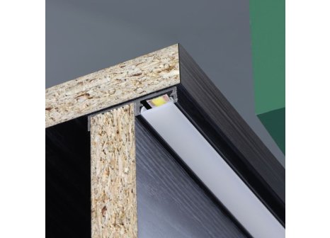 LED profil FLOOR LINE 3 m hliník + krytka mléčná