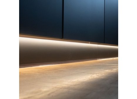 LED profil FLOOR LINE 3 m hliník + krytka mléčná