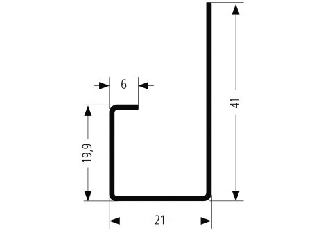 Montážní profil pro vestavnou troubu k S159, S160 černá matná
