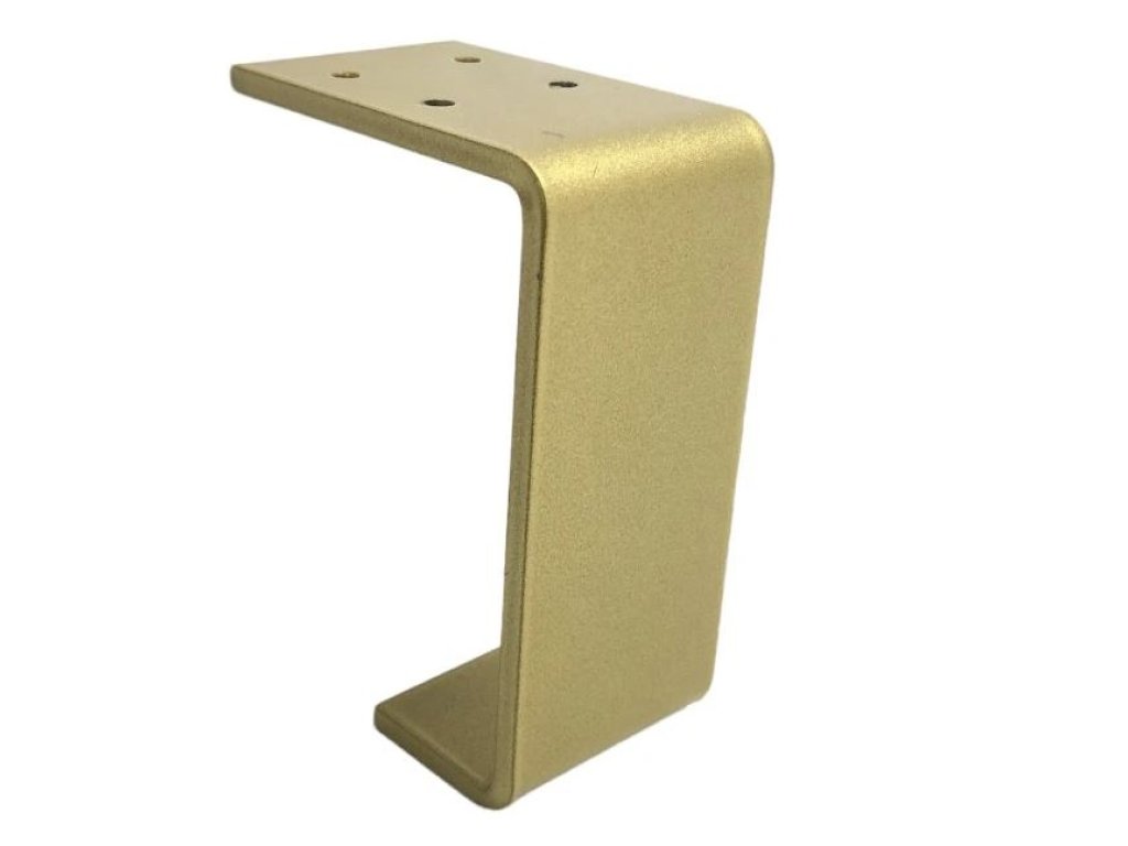 Nábytková nožka Dan zlatá matná 100 mm