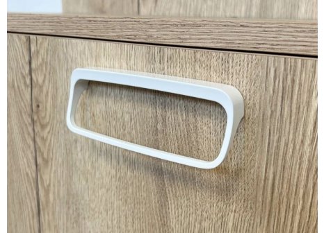 Úchytka kovová LENY bílá