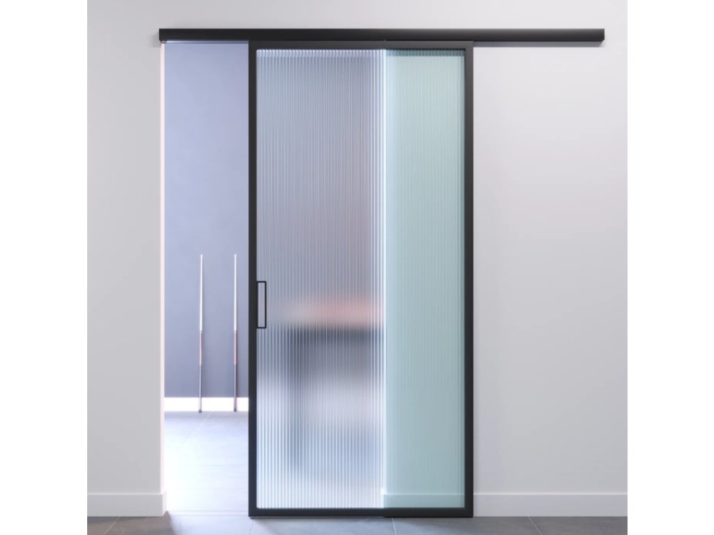 Cemux STARSHIP MINIMAL sada kování pro posuvné rámové dveře 60kg/4m tlumení