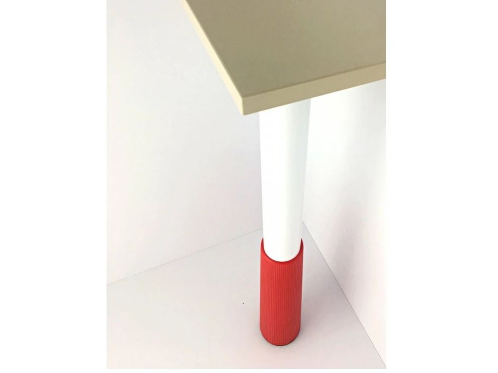 Stolová noha 580 mm nastavitelná dětská bílá/červená