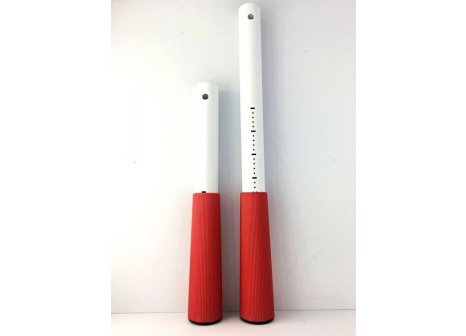 Stolová noha 580 mm nastavitelná dětská bílá/červená