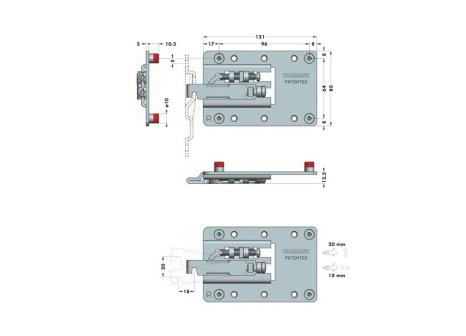 Rektifikační závěs CAMAR 807 XL pravý