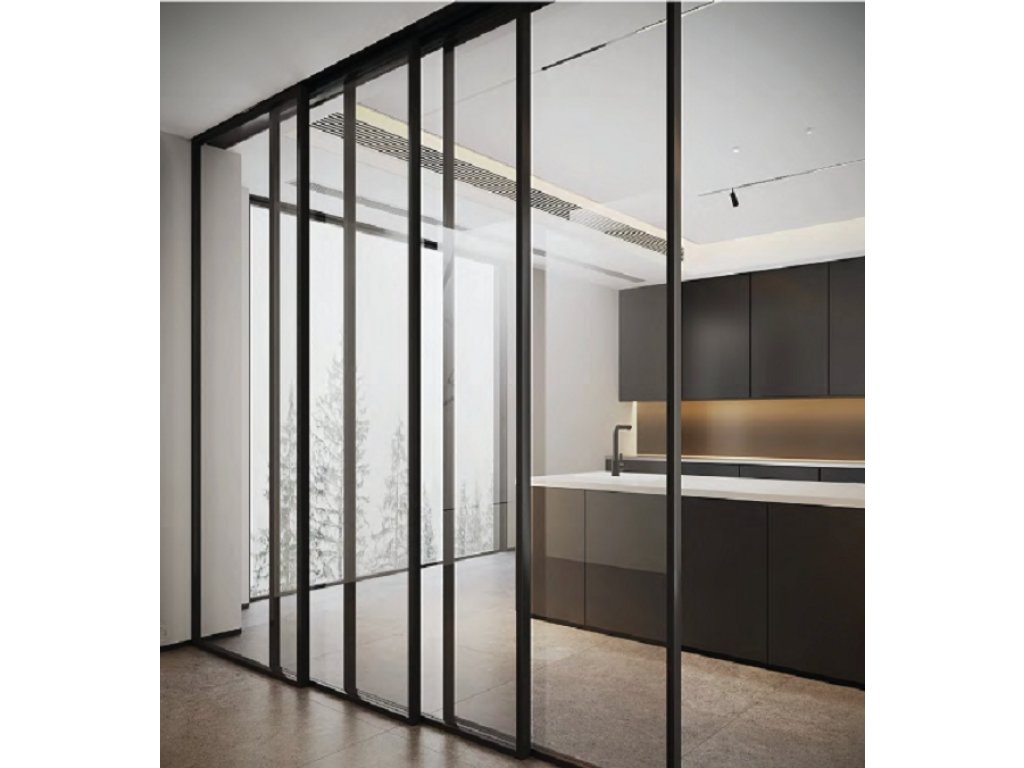 Cemux STARSHIP sada kaskáda 2+0 pro rámové posuvné dveře s tlumením