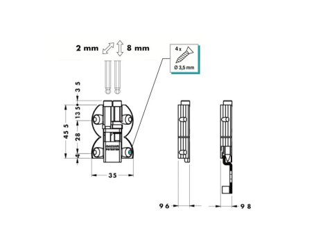 Rektifikační závěs CAMAR 814-35