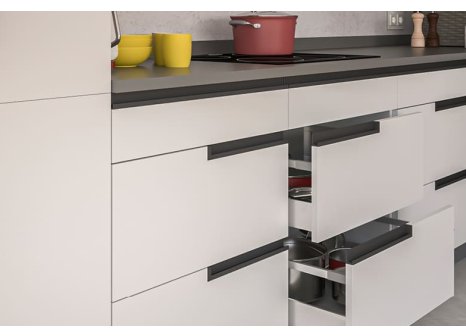 Narážecí úchytový profil Art 3 m černá mat