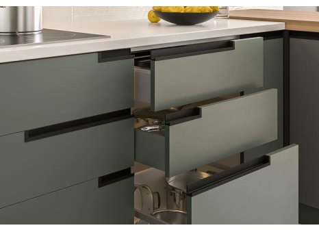 Narážecí úchytový profil Art 3 m černá mat