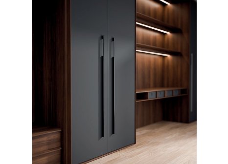 Úchytka Samba černá matná 1144 mm