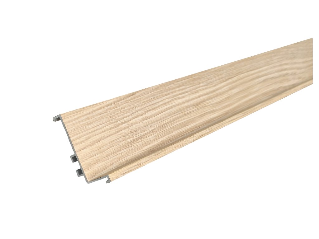 Profil pro bezúchytkové dveře J -délka 4100 mm dýha dub