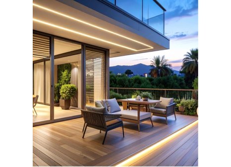 LED pásek NEON FLEX 24V 6,2W/m 168 LED/m 4mm