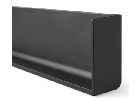 Gola dvířkový J profil plná koncovka