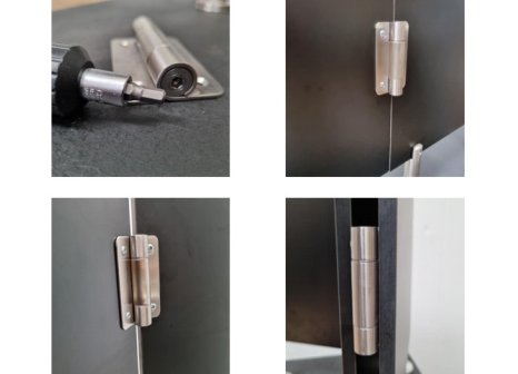 Kování pro WC boxy závěs pružinový