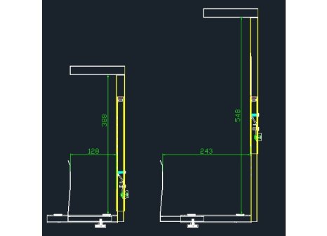 Držák PC s regulací šedý