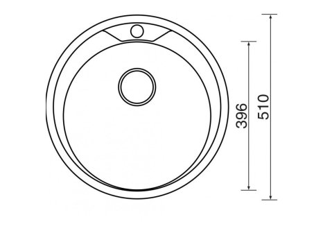 Set Sinks ROUND 510 V matný+ baterie