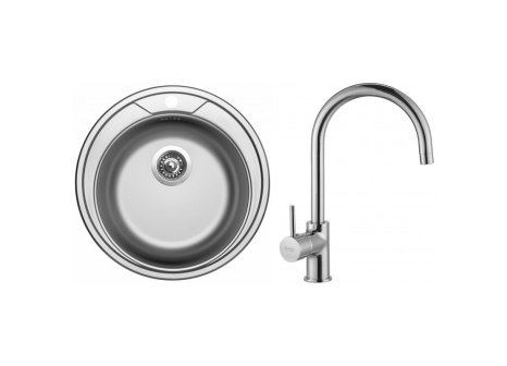 Set Sinks ROUND 510 V matný+ baterie