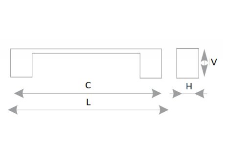 Úchytka Penka nikl broušený