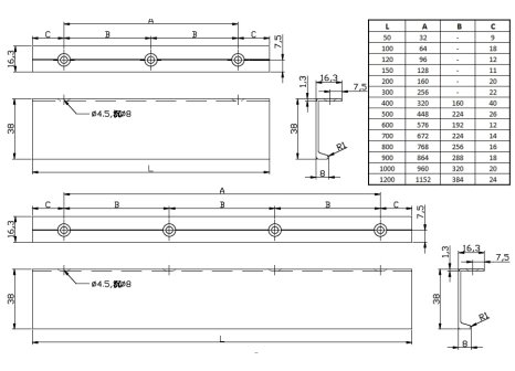 Úchytka LUCATA černá mat