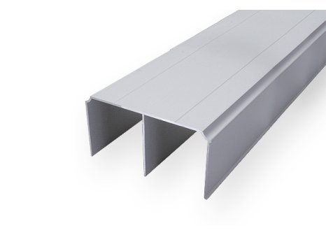 ALUPROFIL- kolejnice horní šířka 75mm - Bronz, 4,05 m