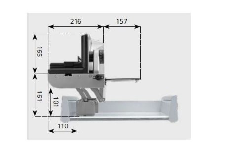 Ritter vestavný kráječ na chleba BFS 62 S levý