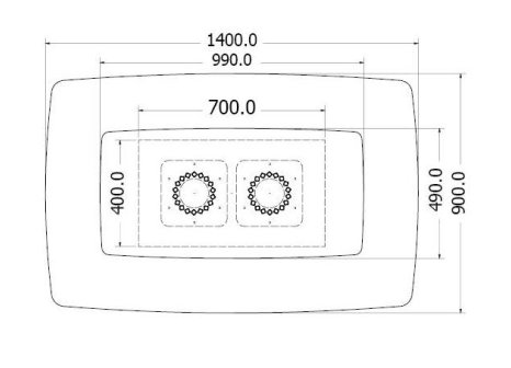 Stolová noha centrální REZA