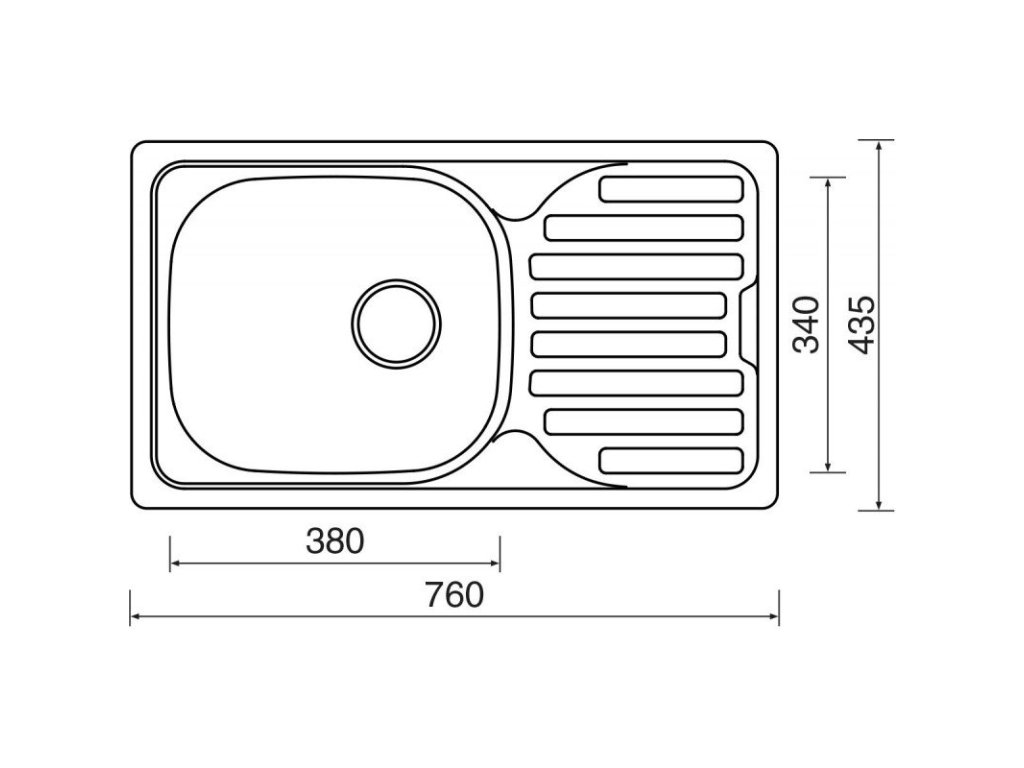 Set Sinks CLASSIC 760 matný + baterie