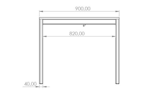 Stolová podnož k rozkládacímu stolu LIVIANA 200