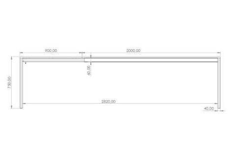 Stolová podnož k rozkládacímu stolu LIVIANA 200