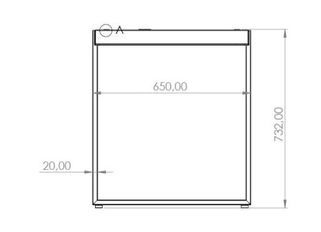Stolová podnož k rozkládacímu stolu VERTO180