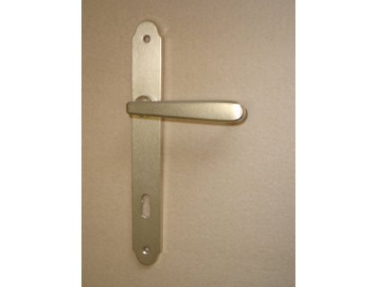 Individual štítové dveřní kování klika/klika lesklý nikl