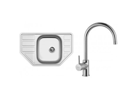 Set Sinks CORNO 770 V matný 0,6 mm + baterie