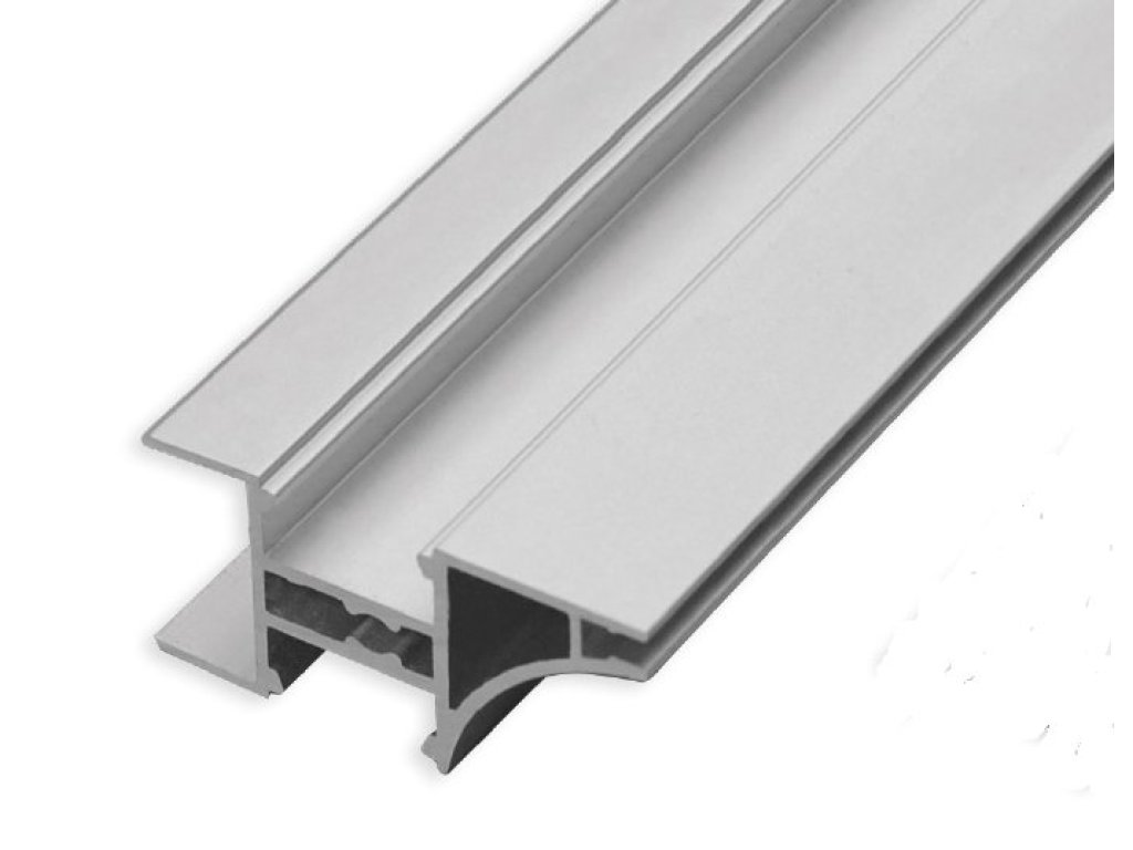 Úchytový profil LED LL-08 oboustranný hliník -3 m bez krytek