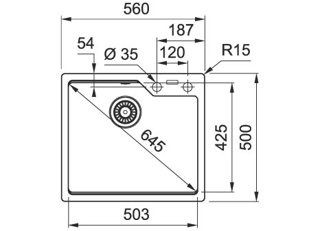 Franke dřez UBG 610-56
