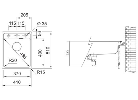 Franke dřez MRG 610-37  RTL + FC 6018