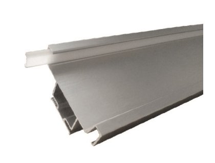 Profil LED vertikální středový 4500 mm nerez broušený