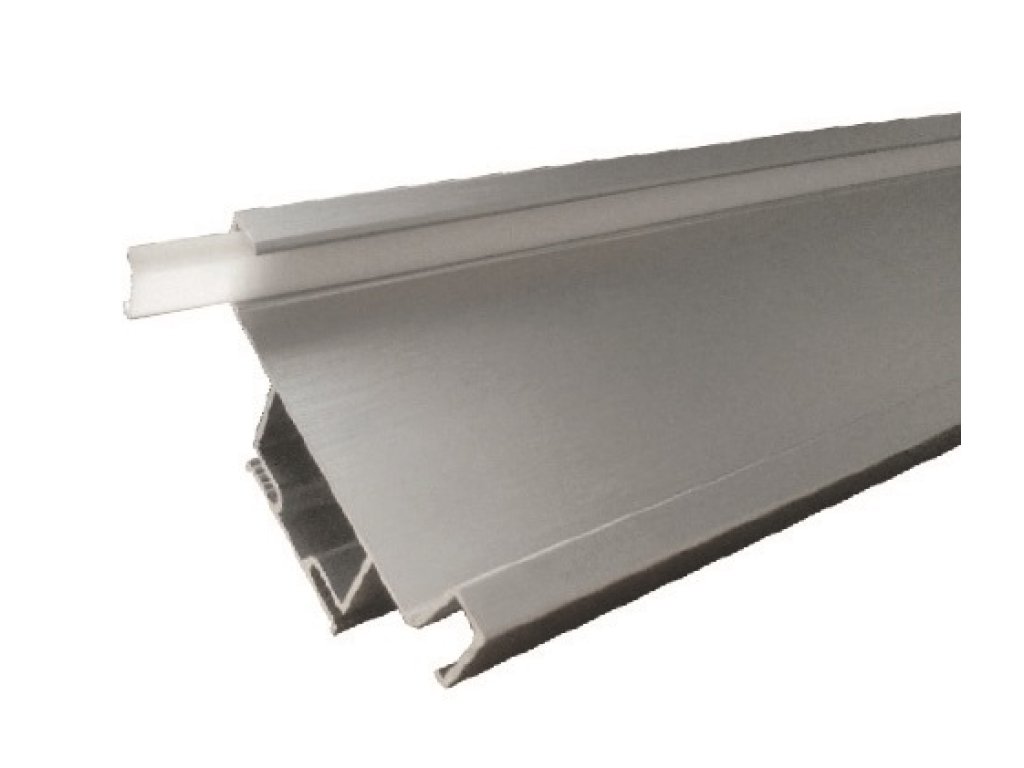 Profil LED vertikální středový 4500 mm bílá lesk