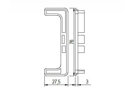 Koncovka k profilu C hliník natural