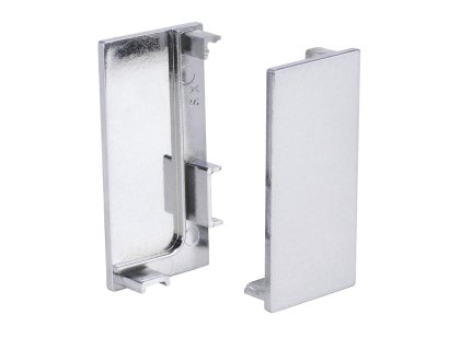 Koncovka plná k profilu J hliník, levá