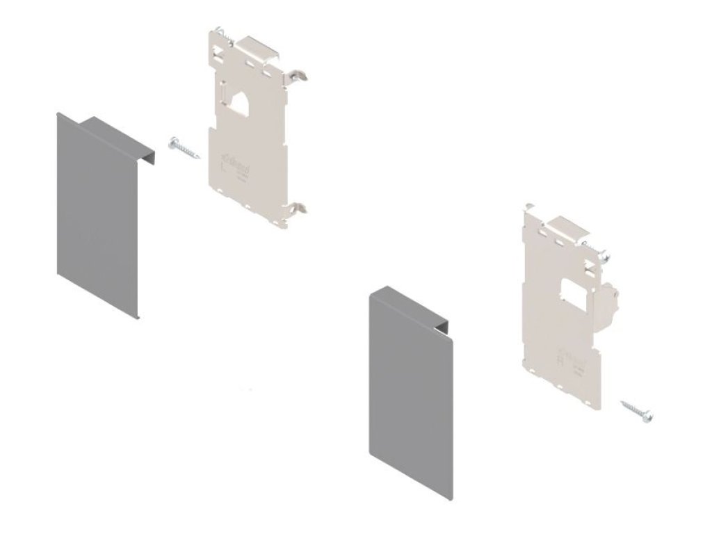 Legrabox ZI7.0MS0 čelní příchyt vnitřní zásuvka M šedý orion