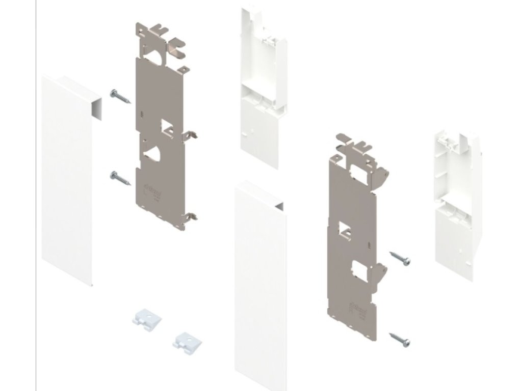 Legrabox ZI7.3CS0 čelní příchyt vnitřní s relingem C bílá