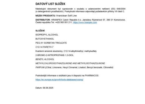 HRANICLEAN SOFT LINE čístící prostředek 5l